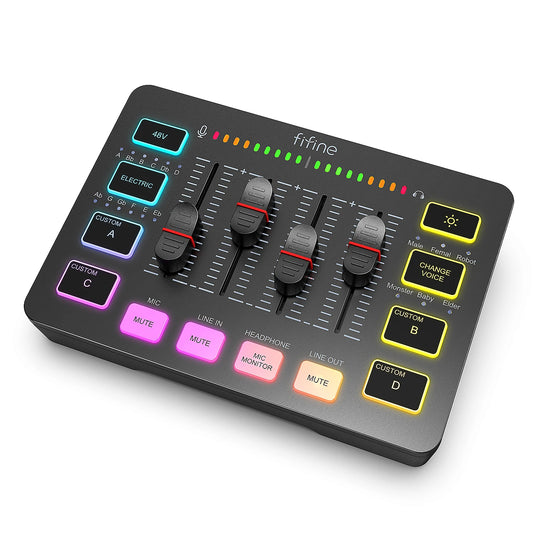 🎮 Benreu SoundForge SC3 – 4-Channel RGB Gaming Audio Mixer